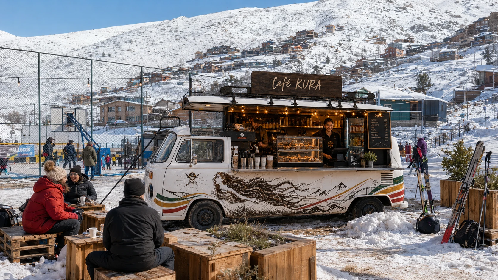 Visión conceptual diurna de la KOMBI en Farellones